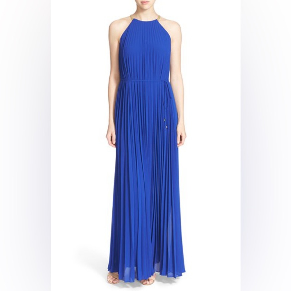 Ted Baker Blue pleated Dress size 4